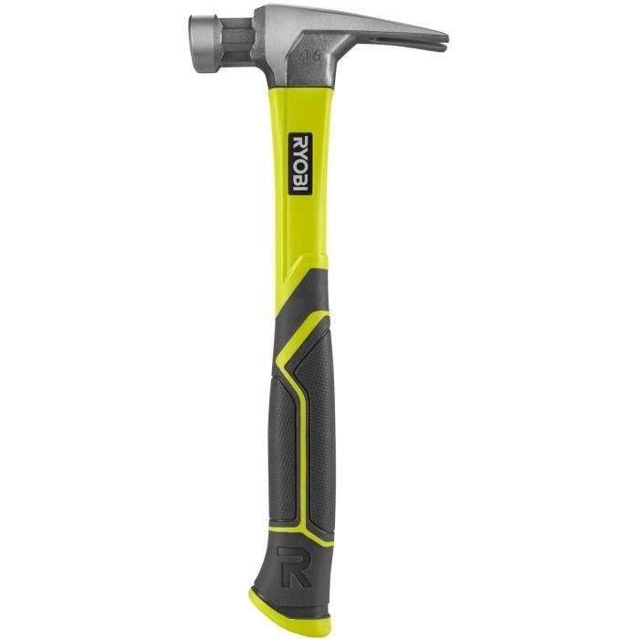 Ryobi AAABC79840 Martillo de carpintero 450 g para trabajo con madera y clavado preciso