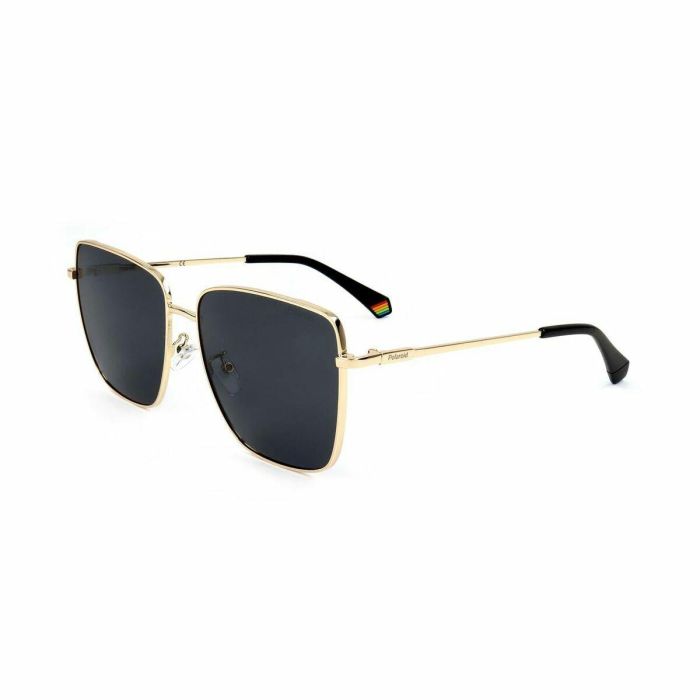 Polaroid 6164/G/S - Gafas de sol para mujer, forma cuadrada, acero inoxidable, 145 mm 2
