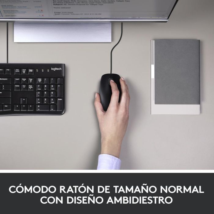 LOGITECH TECLADO + RATON MK120 optico usb 2.0 negro 2