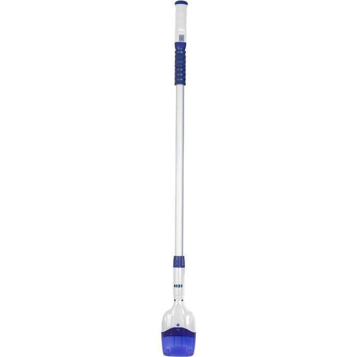 Gre VCB08 Limpiador de suelos eléctrico para piscinas y spas, sin cables, 10W, asa 1,65m
