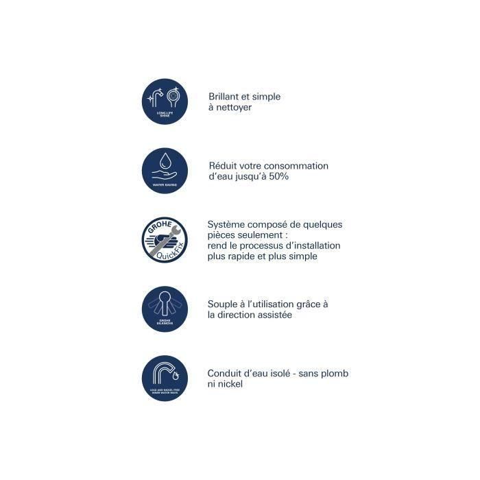 Grohe GRO4005176624162 Mezclador Monomando para Lavabo, Tamaño M 5