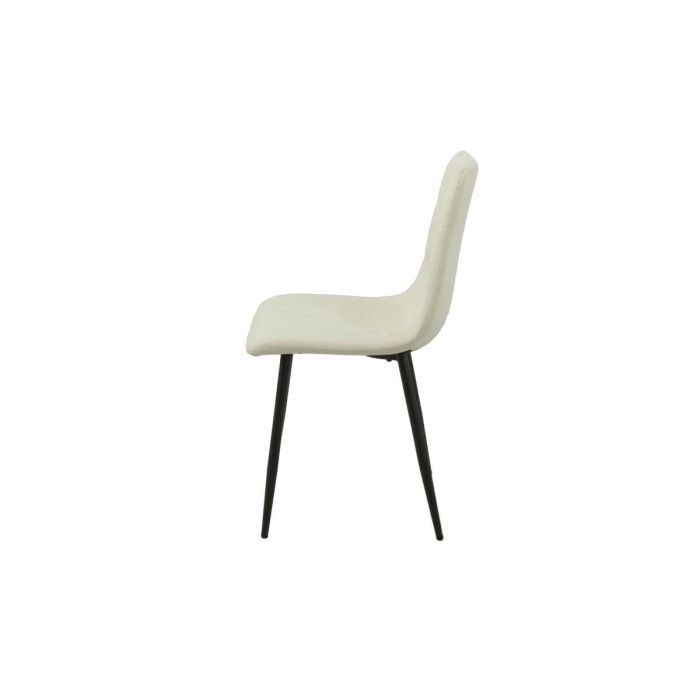 Silla Romimex Blanco Terciopelo Metal 45 x 89 x 55 cm 3