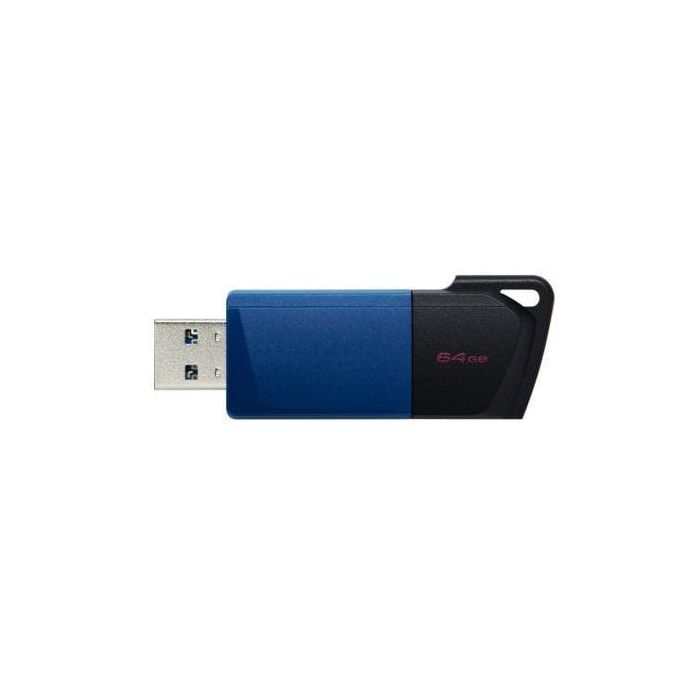 Kingston DataTraveler Exodia M Memoria USB 64GB USB 3.2 Gen 1 Rendimiento Rápido, Tapa Protectora, Negro/Azul Kingston DataTraveler Exodia M Memoria USB 64GB USB 3.2 Gen 1 Rendimiento Rápido, Tapa Protectora, Negro/Azul