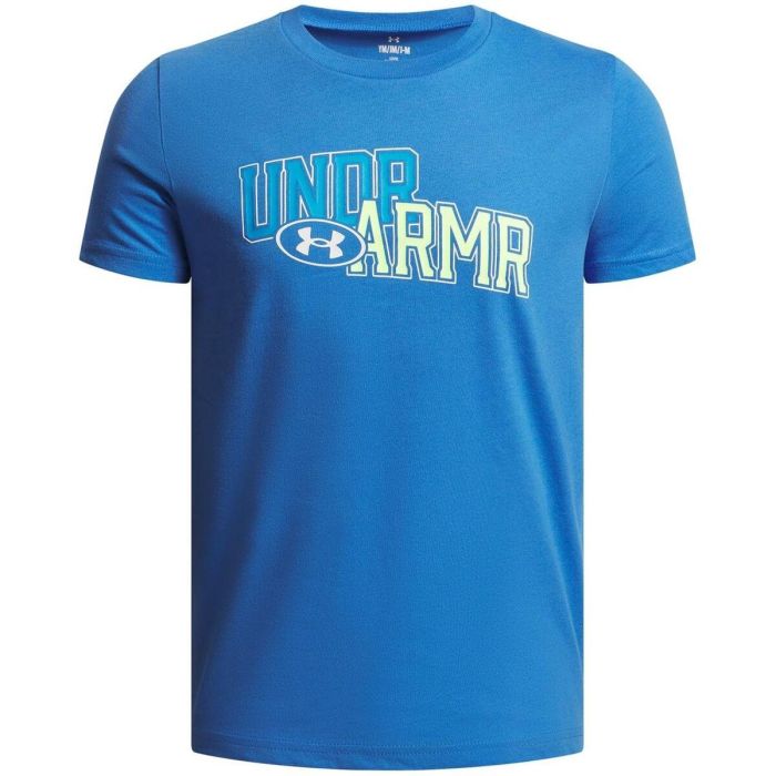 Camiseta de Manga Corta Infantil Under Armour Overlay Wm Ss Azul M 0 Camiseta de Manga Corta Infantil Under Armour Overlay Wm Ss Azul M 0