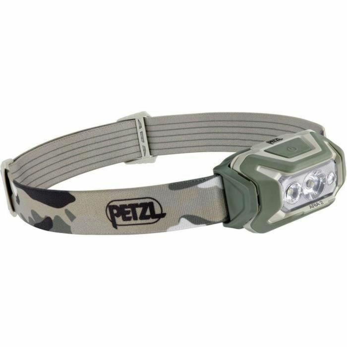 Petzl PET3342540840058 Linterna Frontal Estanca ARIA 2 450 Lúmenes 3 Pilas AAA/LR03 Incluidas Camo