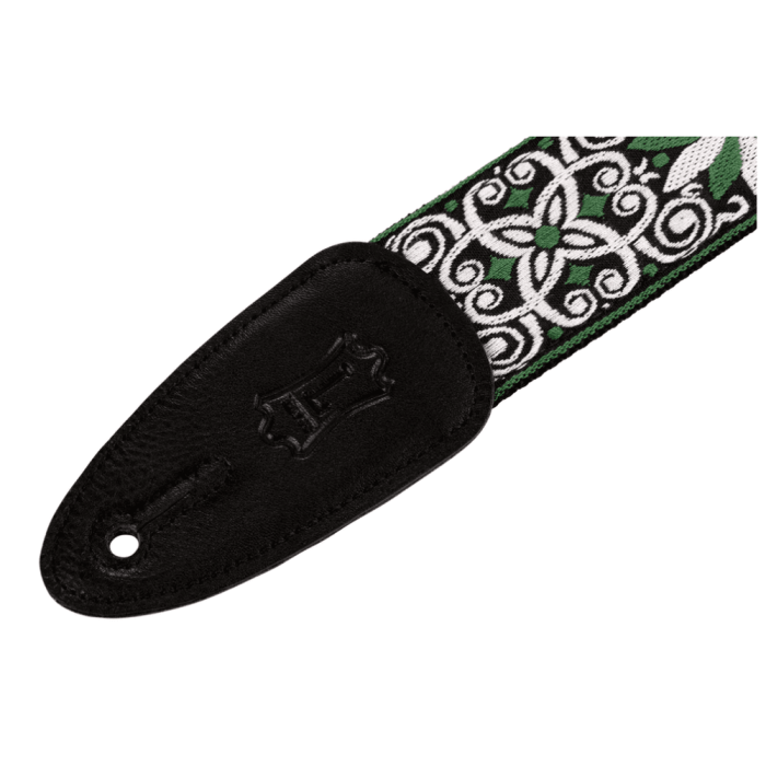 Correa Levy'S Hootenanny Series Poly Jacquard 2" - Floral Verde Y Blanco Levys 3