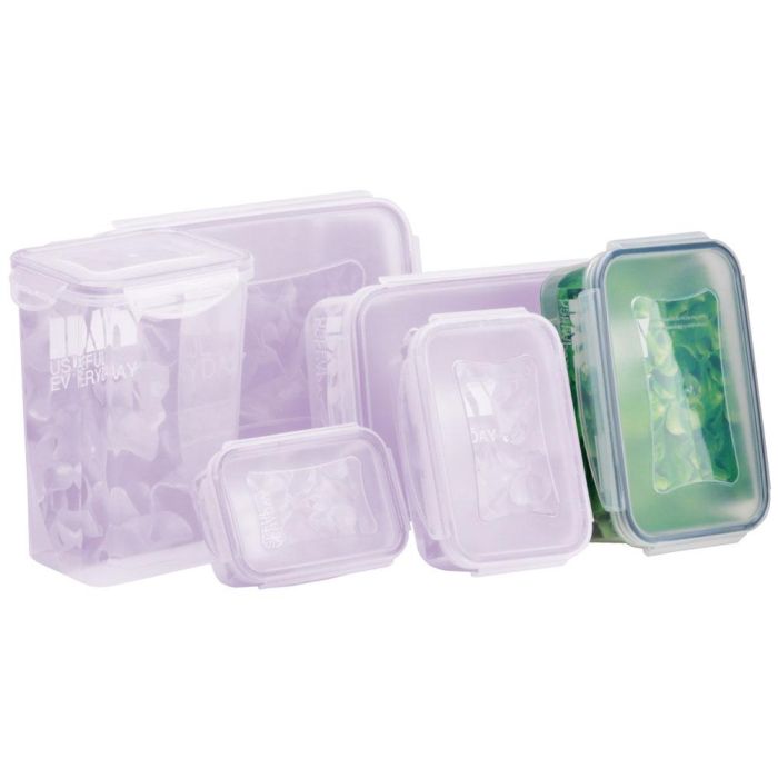 DAY Hermético Rectangular 1 L Storage Apto Lavavajillas Microondas Congelador Libre BPA 5