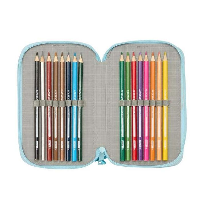 Safta Plumier Triple 37 Piezas 12,5x19,5x5,5 cm 2