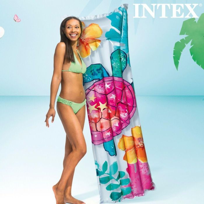 Colchoneta Hinchable Intex Tropical 183 x 14 x 69 cm (24 Unidades) 1