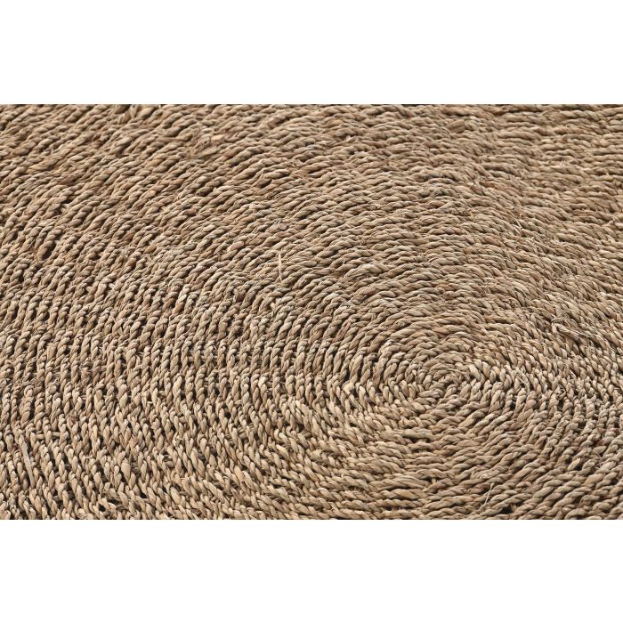 Alfombra DKD Home Decor 150 x 0,5 x 150 cm Natural Poliéster Hierba marina 2