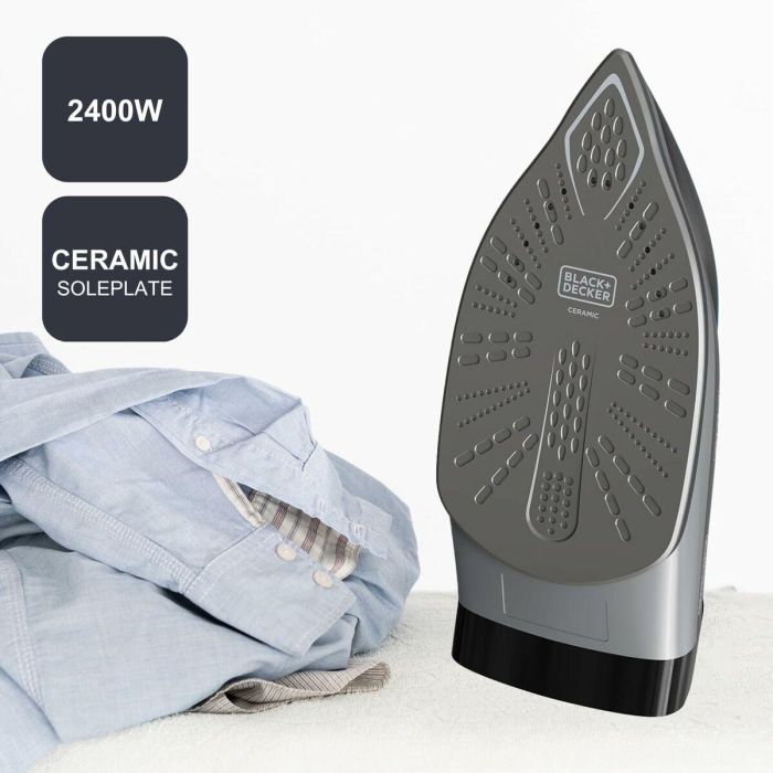 Centro de Planchado Black & Decker BXSS2401E Plástico 2400 W 8 Centro de Planchado Black & Decker BXSS2401E Plástico 2400 W 8
