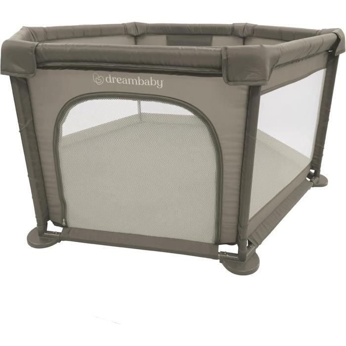 Explore Park - DREAMBABY - 6 lados con base de tela y estructura acolchada - Ø 1,40 m - H 70 cm - Topo Explore Park - DREAMBABY - 6 lados con base de tela y estructura acolchada - Ø 1,40 m - H 70 cm - Topo