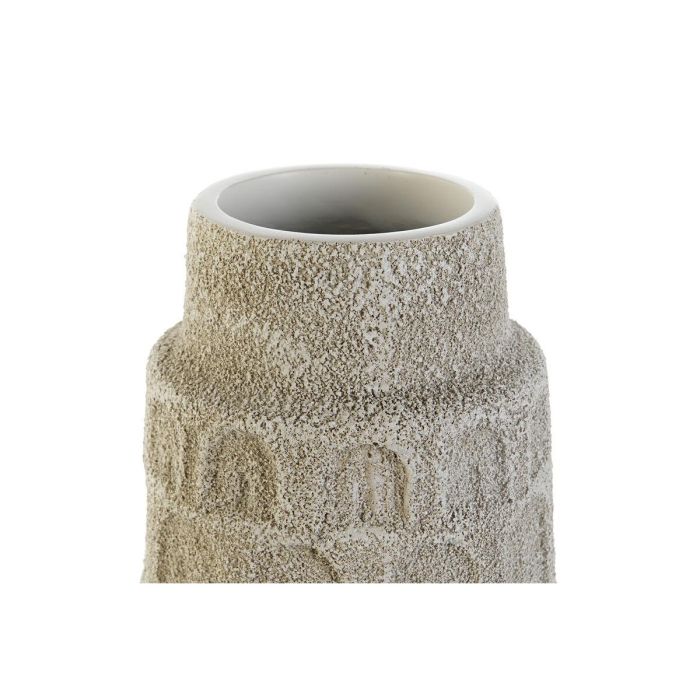 Jarrón Home ESPRIT Blanco Resina 15 x 15 x 41 cm 2 Jarrón Home ESPRIT Blanco Resina 15 x 15 x 41 cm 2