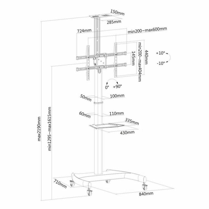 Soporte TV Neomounts PLASMA-M1900E 37" 50 kg 1