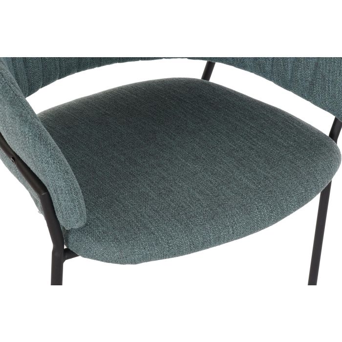 Silla Glam DKD Home Decor Verde Negro 53.5 x 74 x 59 cm (2 Unidades) 1
