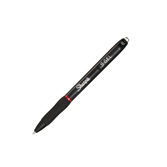 Sharpie Bolígrafo S-Gel Tinta Roja 0.7 mm Punta Media Antimanchas y Antisangrado (Paquete de 12 Unidades) (12 Unidades)