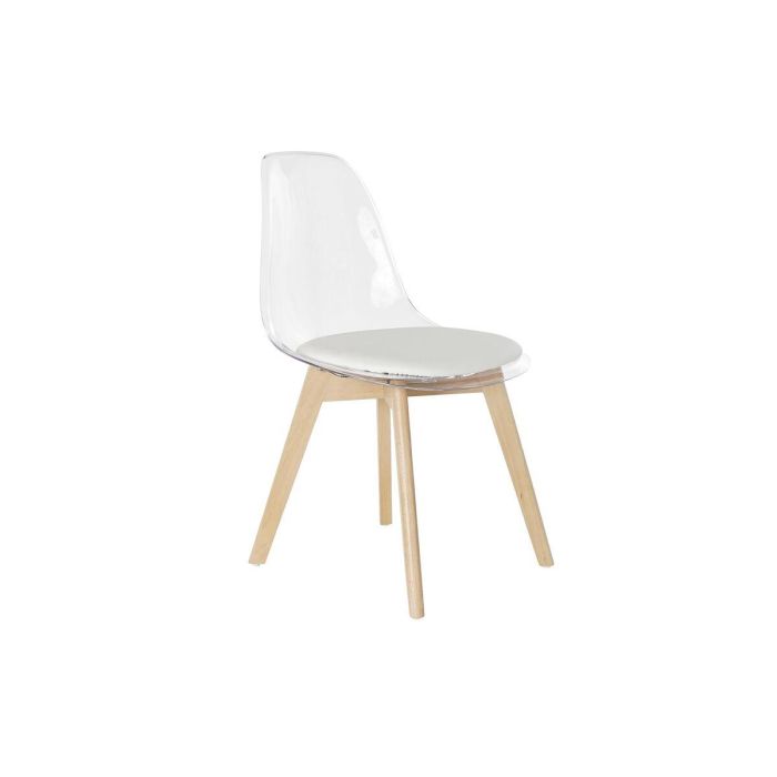 Silla Urban DKD Home Decor Blanco Transparente 47 x 81 x 54 cm