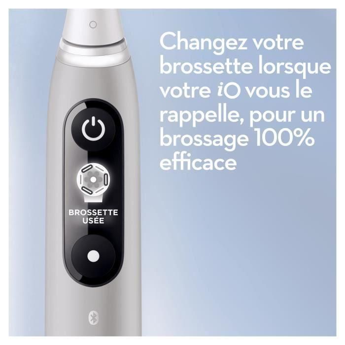 Oral-B iO 6S Cepillo de dientes eléctrico gris con conexión Bluetooth, 2 cabezales, 1 estuche de viaje 4 Oral-B iO 6S Cepillo de dientes eléctrico gris con conexión Bluetooth, 2 cabezales, 1 estuche de viaje 4