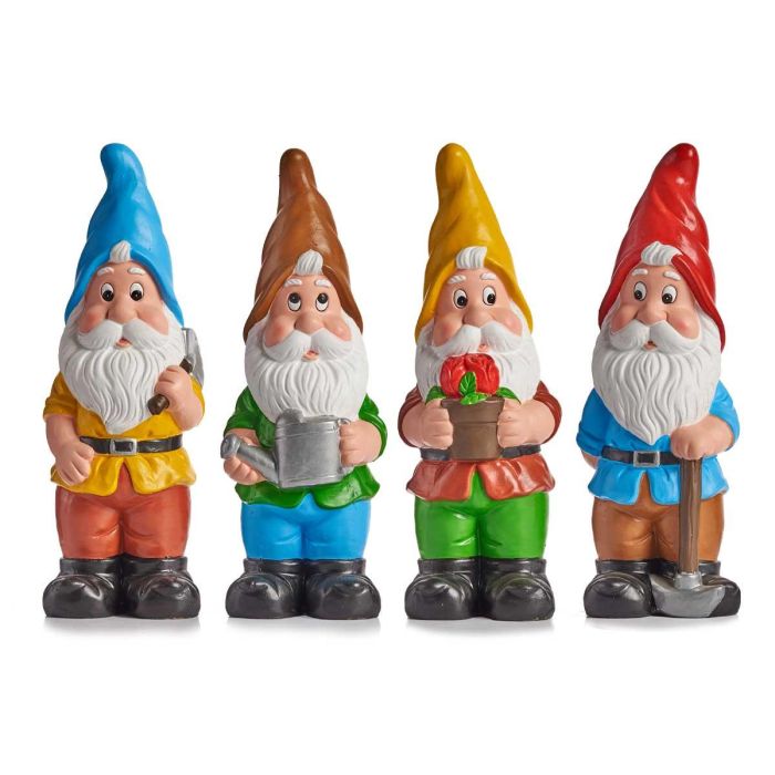 Enano de Jardín Cerámica 50 cm Colores Vivos - Ibergarden (4 Unidades) 1 Enano de Jardín Cerámica 50 cm Colores Vivos - Ibergarden (4 Unidades) 1