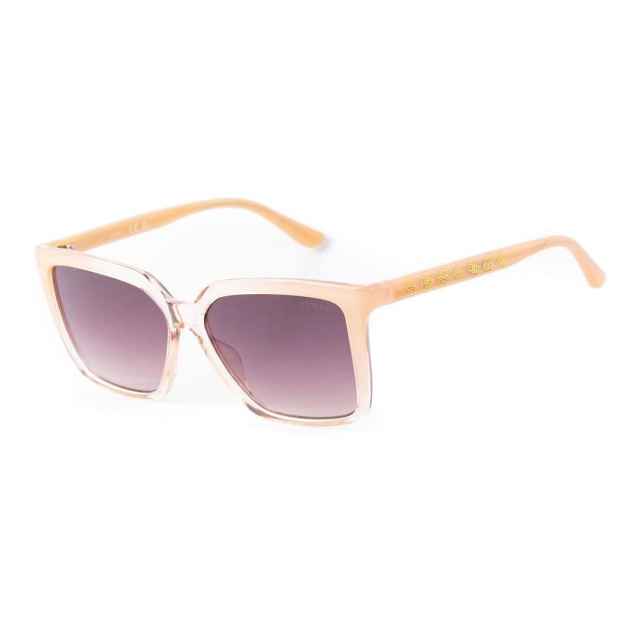 Guess GU00099 25F Gafas de Sol Mujer Cuadradas Montura Inyectada Marfil Cristal Marrón Degradado 55 mm 5