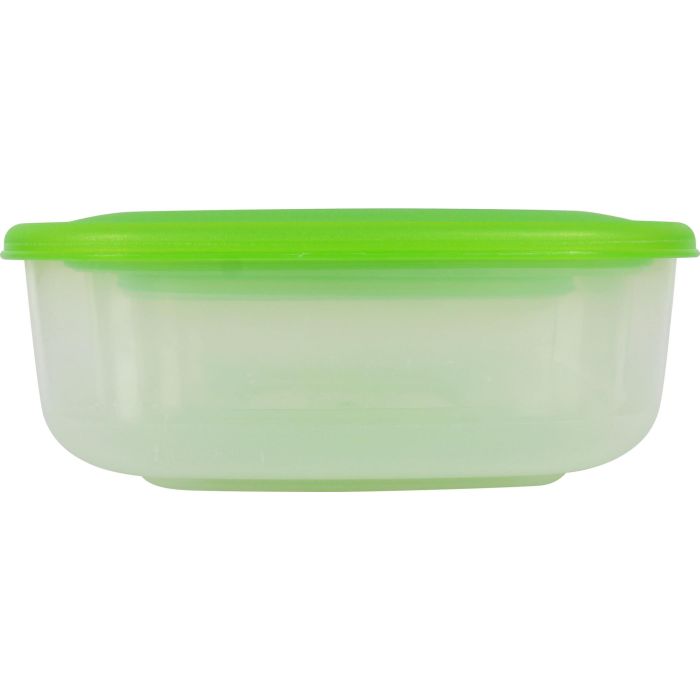 Tontarelli Set 3 Fiambreras Rectangulares 1L/2L/3L Tapa Verde Family (20 Cajas)