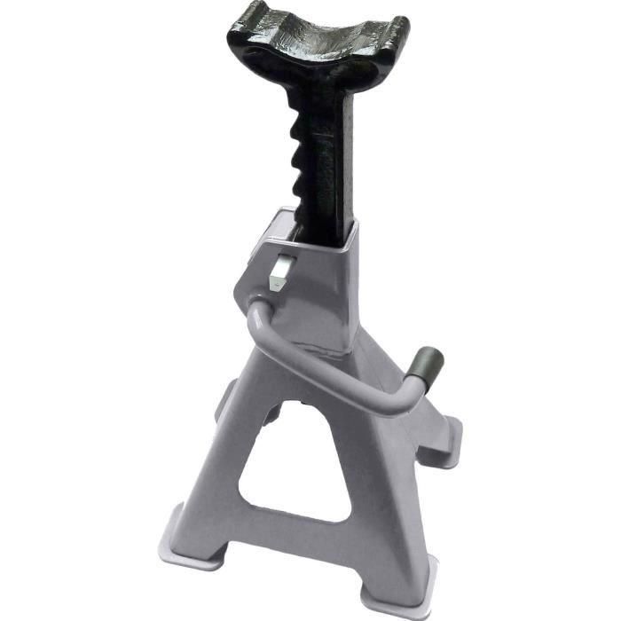 Precision Steel - 2 Velas de Cremallera 3T, Capacidad 3000 kg, Altura 285-420 mm, para Vehículos