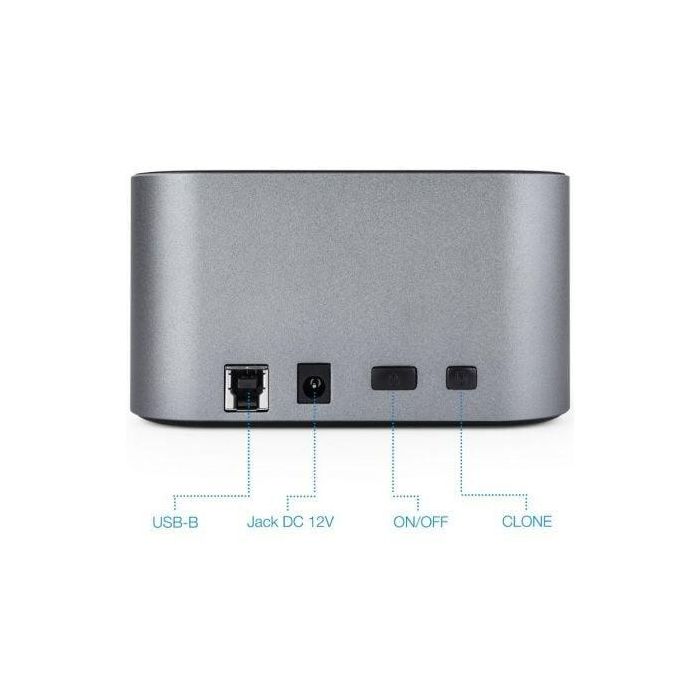 TooQ TQDS-805G Docking Station para Discos Duros 2.5/3.5" HDD/SSD USB 3.0/3.1 Gen1 con Clonación Autónoma 8TB SATA Gris Aluminio 3 TooQ TQDS-805G Docking Station para Discos Duros 2.5/3.5" HDD/SSD USB 3.0/3.1 Gen1 con Clonación Autónoma 8TB SATA Gris Aluminio 3