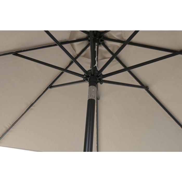 Parasol Terraza Y Jardin DKD Home Decor Arena Negro 265 x 250 x 265 cm 2