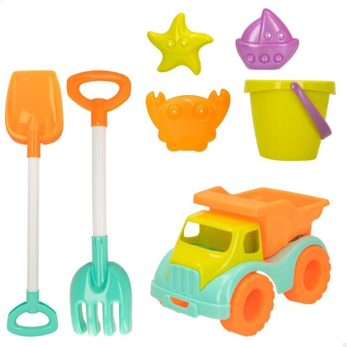 Set de Juguetes de Playa Colorbaby 7 Piezas Camión (18 Unidades) 4