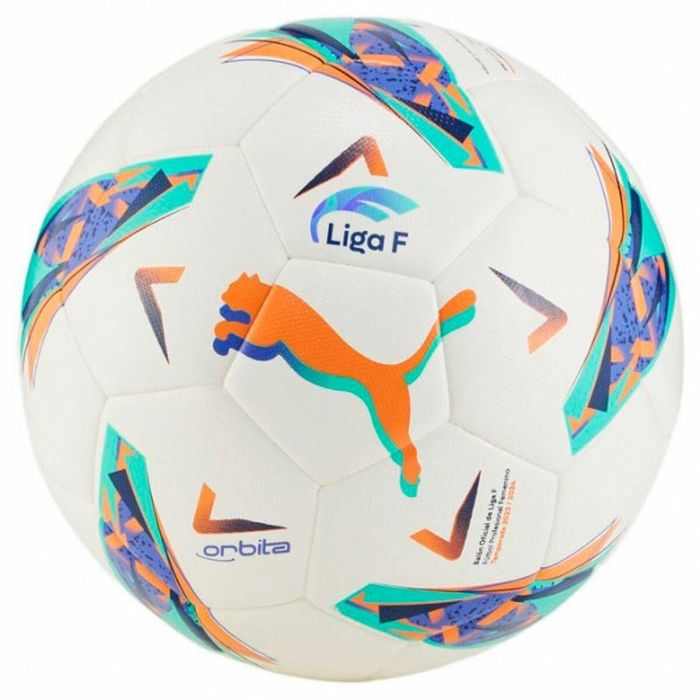 Balón de Fútbol Puma Orbita Liga F Blanco Multicolor Talla 5 Balón de Fútbol Puma Orbita Liga F Blanco Multicolor Talla 5
