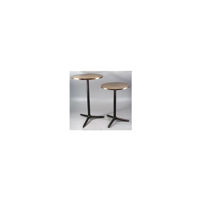 Mesita Auxiliar Loft DKD Home Decor Negro Dorado 40 x 61 x 40 cm Set de 2