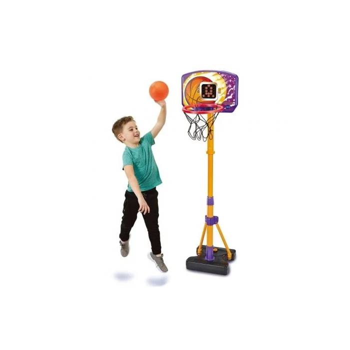 Vtech Canasta de Baloncesto Electrónica 80-571422 con 3 Modos de Juego Interactivos y Ajustable en Altura para Niños +3 Años 2