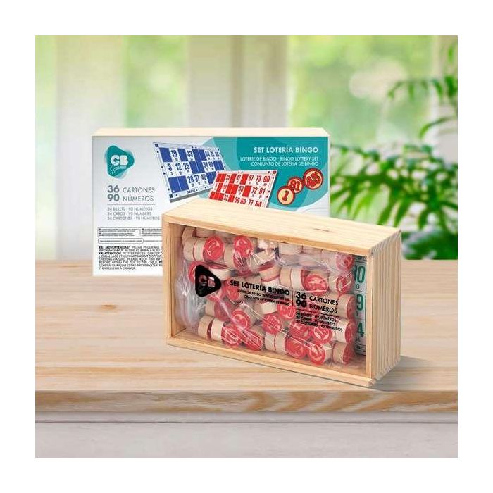 Juego bingo de madera con 36 cartones 9 Juego bingo de madera con 36 cartones 9