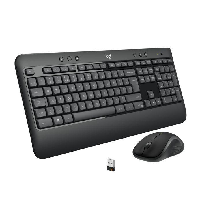 Logitech MK540 Advanced Combo Teclado y Ratón Inalámbrico Unifying, Diseño FR, Tamaño Completo, Resistente a Salpicaduras 1
