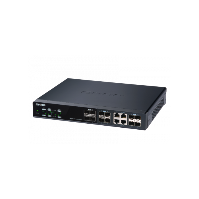 QNAP QSW-M1204-4C Switch Gestionable 10G Ethernet con 12 Puertos y 4 Combo SFP 8 QNAP QSW-M1204-4C Switch Gestionable 10G Ethernet con 12 Puertos y 4 Combo SFP 8