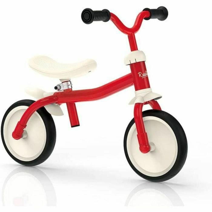 Smoby Bicicleta de Equilibrio Rookie infantil de metal ligera con sillín autonivelable y manillar ajustable - Ruedas silenciosas