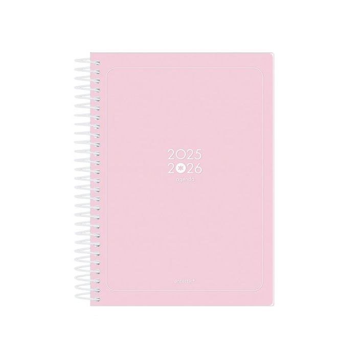 Agenda Escolar Antartik 25-26 Espiral Essentials Rosa Dia Pagina A5 Bilingüe Papel Fsc 80 gr 1 Agenda Escolar Antartik 25-26 Espiral Essentials Rosa Dia Pagina A5 Bilingüe Papel Fsc 80 gr 1