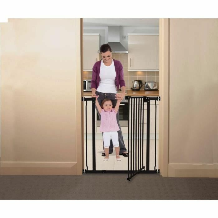 Dreambaby Barrera de seguridad Extra Alta Liberty para bebés y niños, a presión, negra, 75-81 cm ancho x 93 cm alto 1 Dreambaby Barrera de seguridad Extra Alta Liberty para bebés y niños, a presión, negra, 75-81 cm ancho x 93 cm alto 1