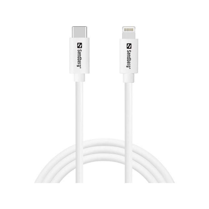 Sandberg Cargador de Pared USB-C PD 20W con Cable Lightning 1M EU para Carga Rápida de Smartphones y Tablets 2