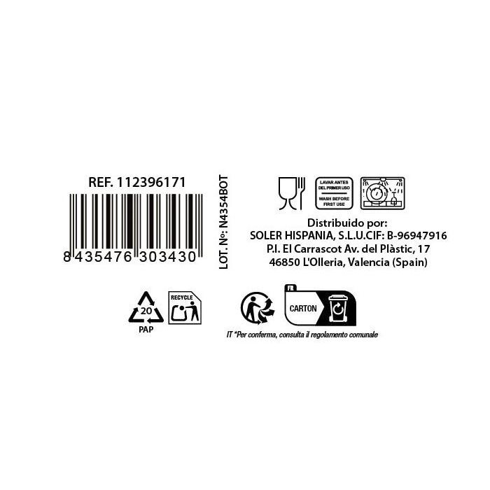 La Mediterranea Set 6 Vasos "Corella" 475 ml (6 Cajas)