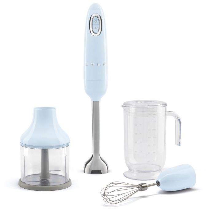 Smeg HBF03PBEU Batidora de Mano con Accesorios, Estilo Años 50, Azul Pastel 0 Smeg HBF03PBEU Batidora de Mano con Accesorios, Estilo Años 50, Azul Pastel 0