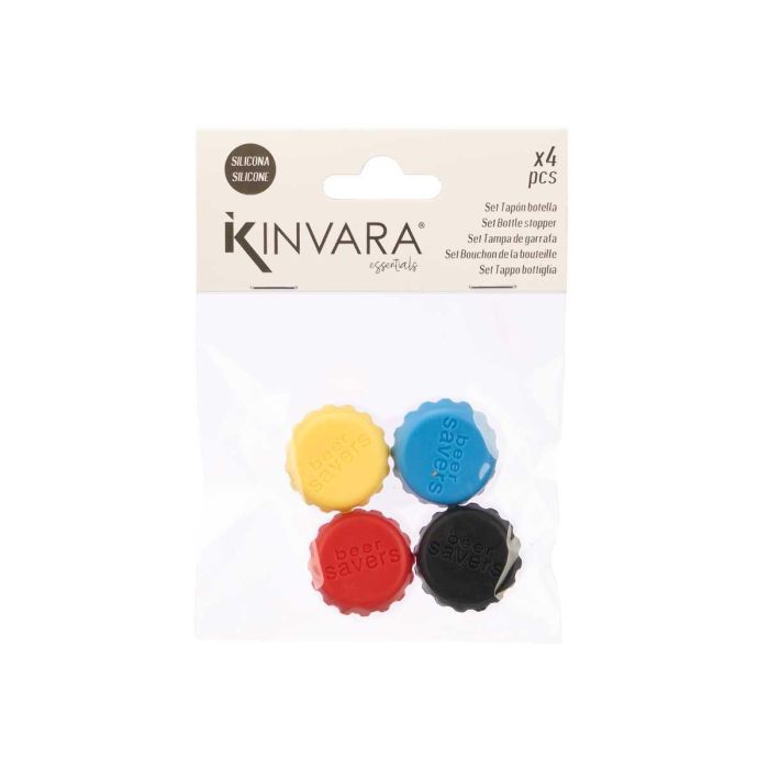 Set 4 Tapa Botella Silicona Surtidos Kinvara 10X14CM (48 Unidades) 2 Set 4 Tapa Botella Silicona Surtidos Kinvara 10X14CM (48 Unidades) 2
