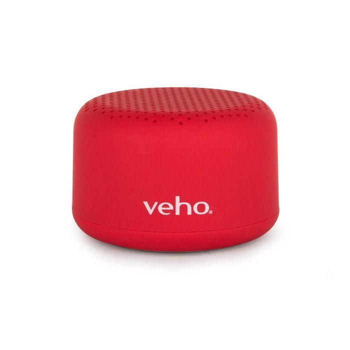 Veho M3 Altavoz Bluetooth Inalámbrico Portátil Ultra Compacto Batería Recargable 12 Horas TWS Rojo 1