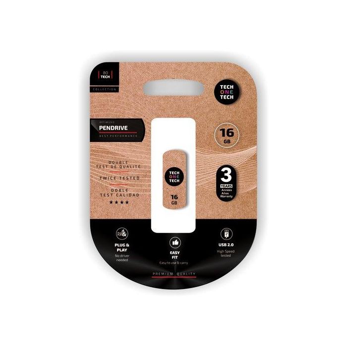 Memoria Usb 16Gb Tech-One-Tech Pro Smart Cliptech 2.0 (Incluye Canon Lpi De 0.24 )