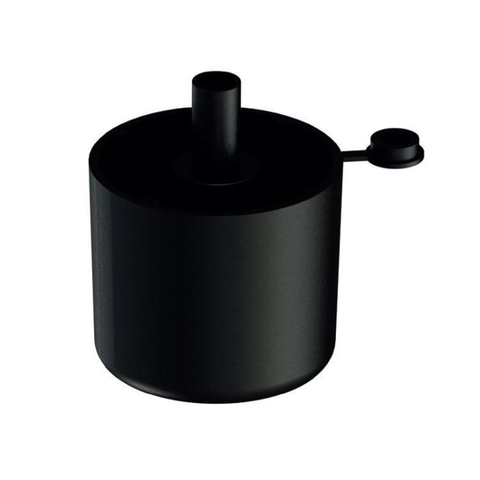Herrajes Alk Ø50 H44 M10X18 Pie Nivelador Regulable Negro