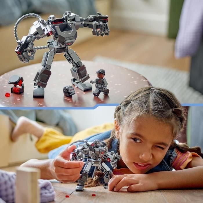 LEGO 76277 Marvel War Machine Armadura Robot, Robot de Juguete con: 3 Cañones de Disparo, Personaje MCU 3 LEGO 76277 Marvel War Machine Armadura Robot, Robot de Juguete con: 3 Cañones de Disparo, Personaje MCU 3