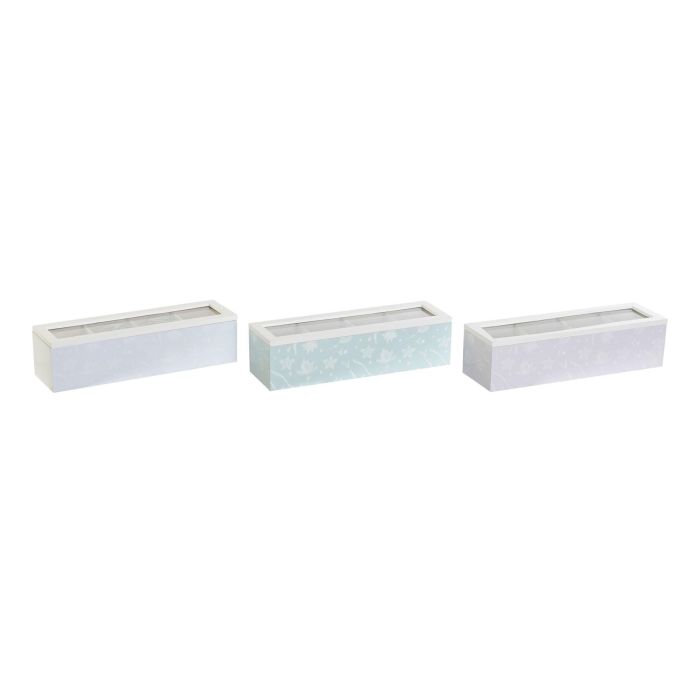 DKD Home Decor Caja de Infusiones Scandi en Verde y Azul, MDF y Cristal, 30x9x8 cm 0 DKD Home Decor Caja de Infusiones Scandi en Verde y Azul, MDF y Cristal, 30x9x8 cm 0