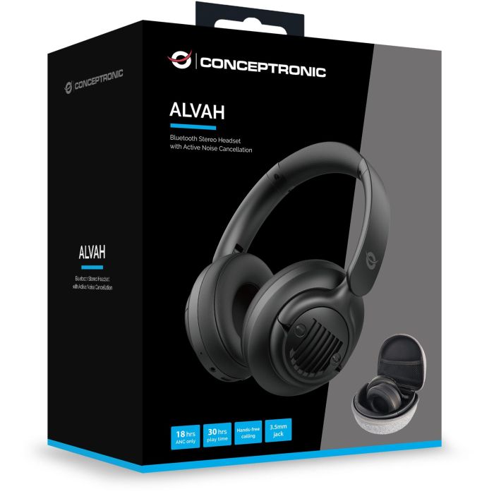 Conceptronic Headset Bluetooth 5.4 Cancelacion de Ruido Microfono Dos Dispositivos Simultaneos Hasta 30 Horas Incluye Funda de Transporte 4 Conceptronic Headset Bluetooth 5.4 Cancelacion de Ruido Microfono Dos Dispositivos Simultaneos Hasta 30 Horas Incluye Funda de Transporte 4