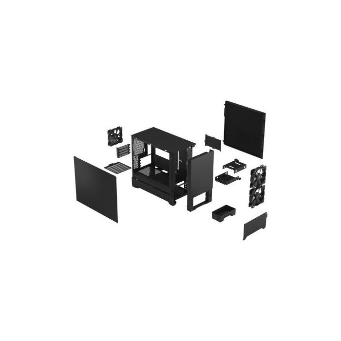Fractal Design FD-C-POS1M-01 Pop Mini Silent Caja PC Negra para Placas Micro ATX y Mini-ITX 2 Fractal Design FD-C-POS1M-01 Pop Mini Silent Caja PC Negra para Placas Micro ATX y Mini-ITX 2