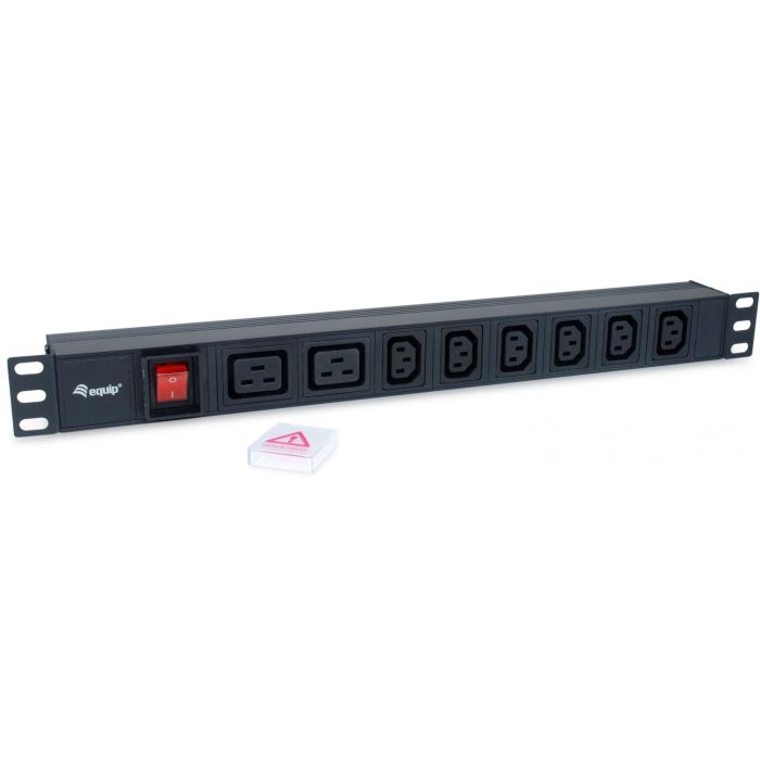 Equip Steckdosenleiste 19"(1HE)8fach IEC C20 1.8m Alu. Sch 1